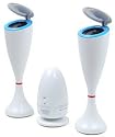 2.1 Stereo Speakers (White) with Radio for PC, MP3, MP4 VCD, CD