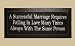 SaltBox Gifts I1023ASM A Successful Marriage Requires Falling In Love Many Times Always With The Same Person Sign
