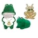 Frog Crystal Necklace in Green Frog Velour Hinged Gift Box! - Frog Necklace
