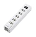 BUFFALO USB2.0Hub �Z���t&�o�X�p���[ 7�|�[�g �W���X�C�b�`�t �z���C�g BSH7A02WH