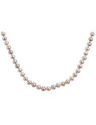 Sterling Silver Purple Pearl Necklace, Bracelet, Earring Set