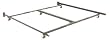 Adjustable Sturdy Metal Bed Frame w/ Rug Rollers By Fashion Bed Group