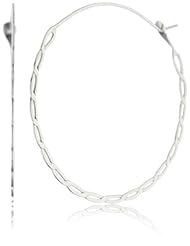 Melissa Joy Manning "MJM Classic" Sterling Silver Twisted Hoop Earrings