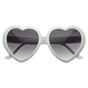 white love heart frames