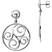 Sterling Silver Diamond Earrings - 0.37 Ct.