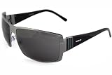 Gucci - Gucci 1821 Sunglasses Sun Glasses BLACK GREY Lens SILVER Frame