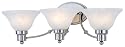Hardware House 544643 24-3/4-Inch by 7-1/2-Inch Bath/Wall Lighting Fixture Brushed Nickel