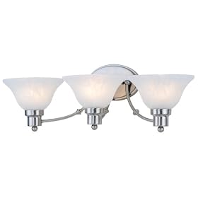 Hardware House 544643 24-3 4-Inch by 7-1 2-Inch Bath Wall Lighting Fixture Brushed Nickel by Hardware House