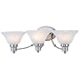 Hardware House 544643 24-3/4-Inch by 7-1/2-Inch Bath/Wall Lighting Fixture Brushed Nickel