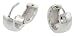High Polished Sterling Silver Huggies Earrings