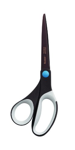 Scotch Precision Ultra Edge Non Stick Bent Scissor, 8-Inches (1468TNSBB)