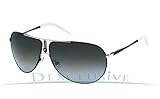 Carrera Gipsy Black / White Frame/Grey Gradient Lens Metal Sunglasses