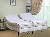 Split King Size 6-Inch Genesis 100% Natural Latex Mattress Leggett & Platt Prodigy Adjustable Bed
