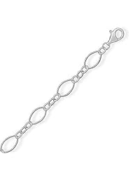 925 Sterling Silver 20 Inch Twist and Polished Link Chain Necklace