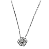 Leo Pizzo 18kt White Gold Diamond Clover Pendant .33 Caret