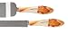 Hortense B. Hewitt Wedding Accessories Cake Serving, 2-Piece Set, Simply Autumn