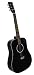 41" Full-size Beginner's Acoustic Guitar - Black