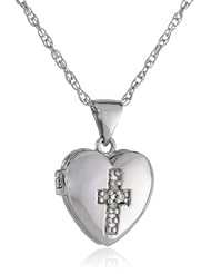 Sterling Silver Diamond Pendant Necklace (0.05 cttw, I-J Color, I2-I3 Clarity)