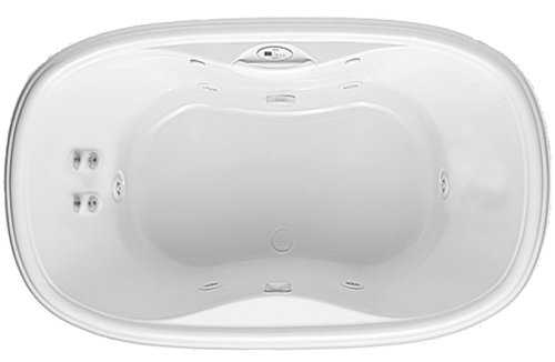 Buy Jason Designer THE PROMESS PS5735 Oval 68″ x 42″ x 23″ Combination Air-Whirlpool Hydrotherapy Bathtub Standard Edition – White