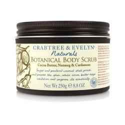 Crabtree & Evelyn Naturals Botanical Scrub Cocoa Butter, Nutmeg & Cardamom