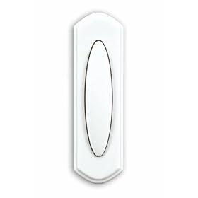 Heath Zenith SL-6197-B Traditional D�cor Series Wireless Door Chime Push Button, Off-White