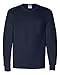 Gildan Men's Ultra Cotton Long Sleeves Pocket T-Shirt_Navy_2XL
