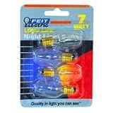 Feit Electric BP7C7/4 7-Watt Clear Night Light Bulb 4-Pack
