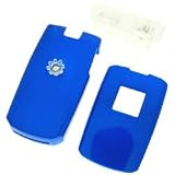 PCMICROSTORE Brand Samsung SLM SGH-A747 A747 Solid Dark Blue Snap-On Case Cover with Removable Swivel Belt Clip