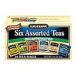Bigelow TEA SIX Assorted Decaffeinated, 20 Bg (Pack of 6)