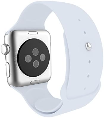 GKKIOO Apple Watch Band-Soft Silicone Sport Band Sport Band-White-3 Piece