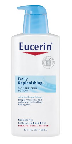 eucerin creams Discount Eucerin Moisturizing Lotion, Daily Replenishing, 13.5-Ounce Bottles (Pack of 3)