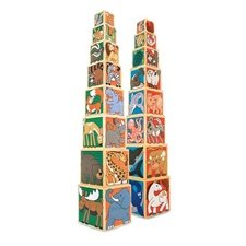Childrens Toyshop  Toys : Melissa & Doug Wooden Animal Nesting Blocks
