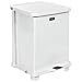 Rubbermaid Commercial Defenders Step Trash Can with "Bio Hazard" Imprint, Square