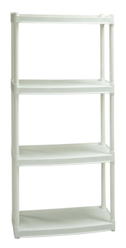 Plano Molding 904 Four-Shelf Utility Shelving, White