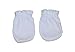 6 Pairs Solid White Cotton Newborn Baby/infant No Scratch Mittens Gloves 