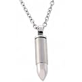 Stainless Steel Bullet Men's Pendant Necklace