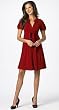 MAGGY LONDON PUFF-SLEEVE KNIT DRESS