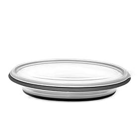 FoldTuk 6 Cup Oval Collapsible Bakeware and Storage Container, Black by FoldTuk Kitchenware