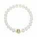 14k Yellow Gold Saltwater Cultured Akoya Pearl AA Grade 6.5-7mm Bracelet, 7.25"