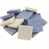180g Ceraton Keramik Mosaiksteine 2x2cm Blaumix