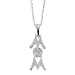 FOJO's Diamond in Sterling Silver MOM Pendant (.10 ct. tw.)
