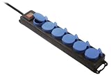 Produkt-Bild: as - Schwabe 38606 6-fach Verteilersteckdose, 1,5m H07RN-F 3G1,5, IP44 Gewerbe, Baustelle