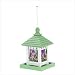 Butterfly Stained Glass Wooden Gazebo Wood Bird Feeder