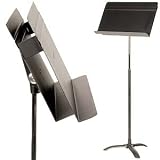 Manhasset Director's Black Sheet Music Stand with Auto-Adjust