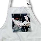 A Missionary For The LDS Church Reading His Book of Mormon Textured - Full Length Apron With Pockets 22w X 30l