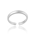 Sterling Silver Beautiful Polished Toe Ring