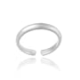 Sterling Silver Beautiful Polished Toe Ring