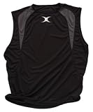 GILBERT Men's Singlet Vest (81231101), XL, BLACK/GREY