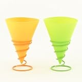 Silicone Snow Cone Cups and Holders- Set of 2