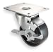Industrial Grade 1UKX3 Swivel Caster, 2 1/2 In, 175 Lb, Semi Steel